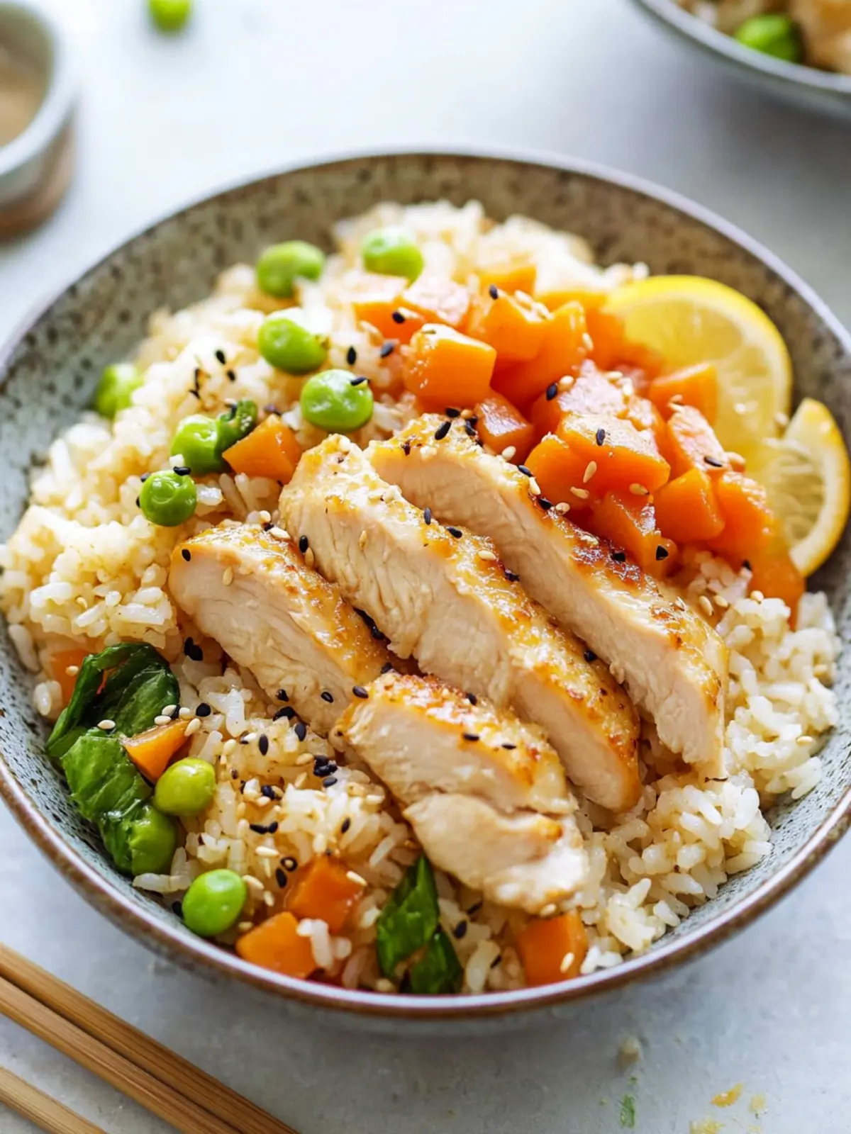 Japanese Seasoned Rice with Chicken