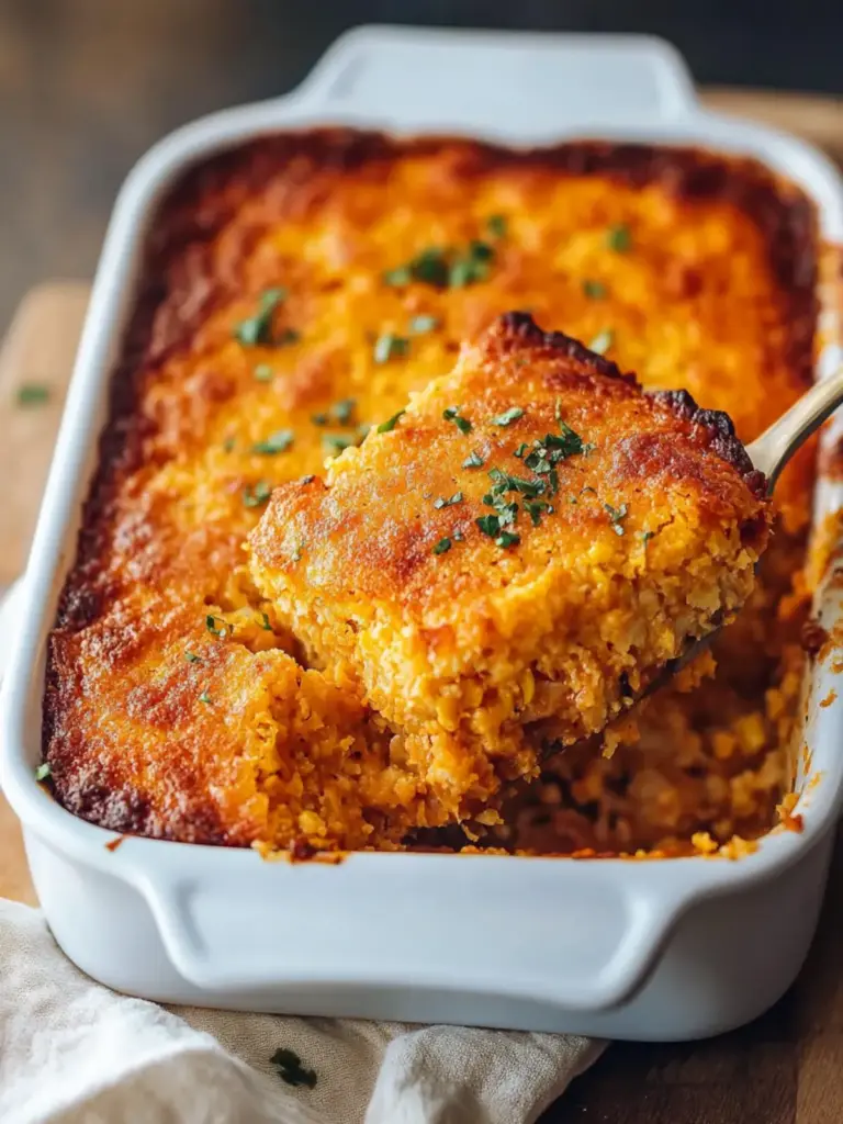 BBQ Chicken Cornbread Casserole