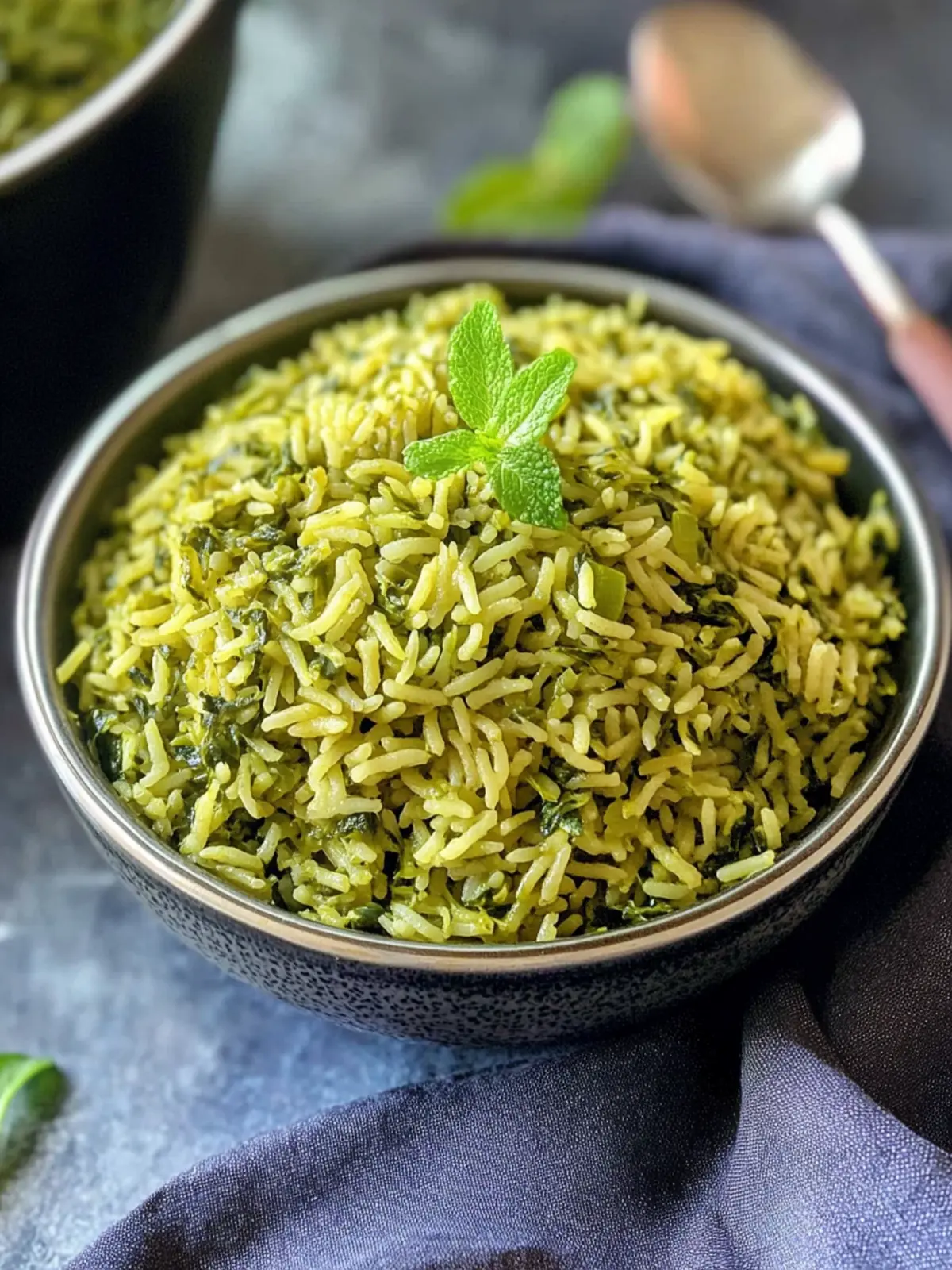 Instant Pot Spinach Rice