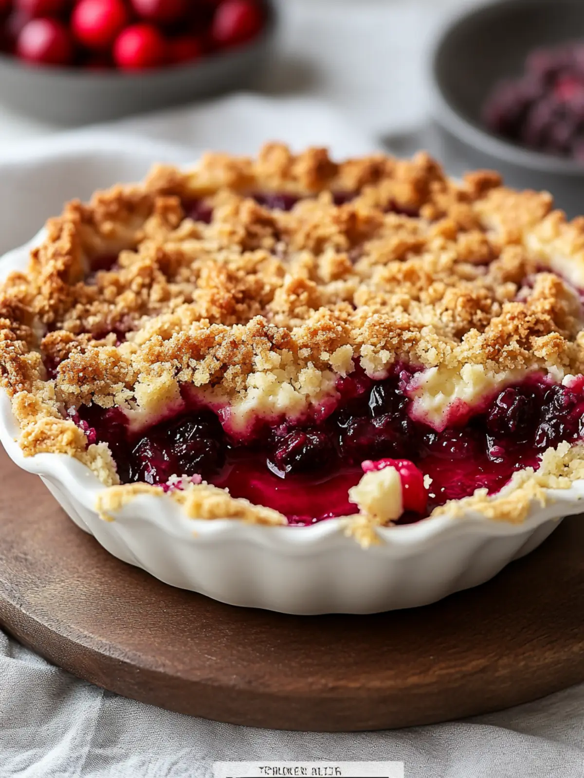 Cranberry Cream Cheese Crumb Pie: A Festive Flavor Sensation 2 Cranberry Cream Cheese Crumb Pie