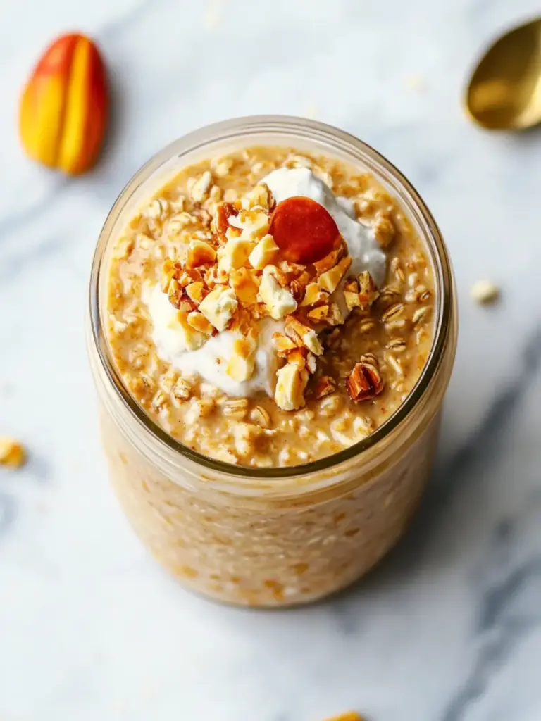 Pumpkin Cheesecake Overnight Oats