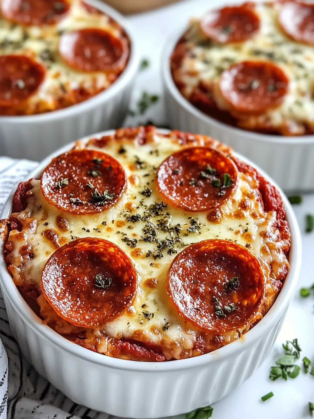 Low Carb Crustless Pizza Bowl