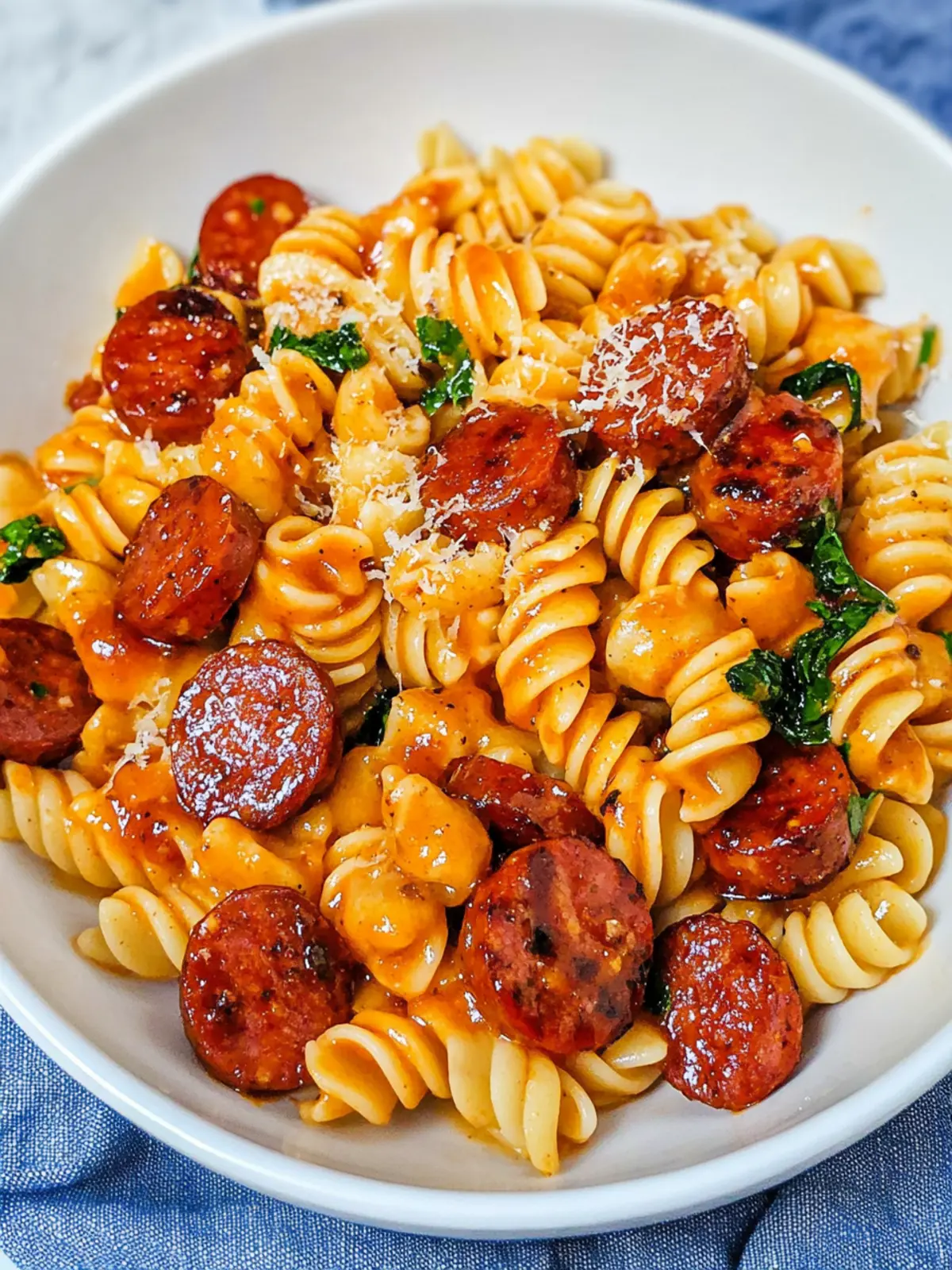 Sweet & Savory Honey BBQ Kielbasa Pasta You'll Love 4 Honey BBQ Kielbasa Pasta