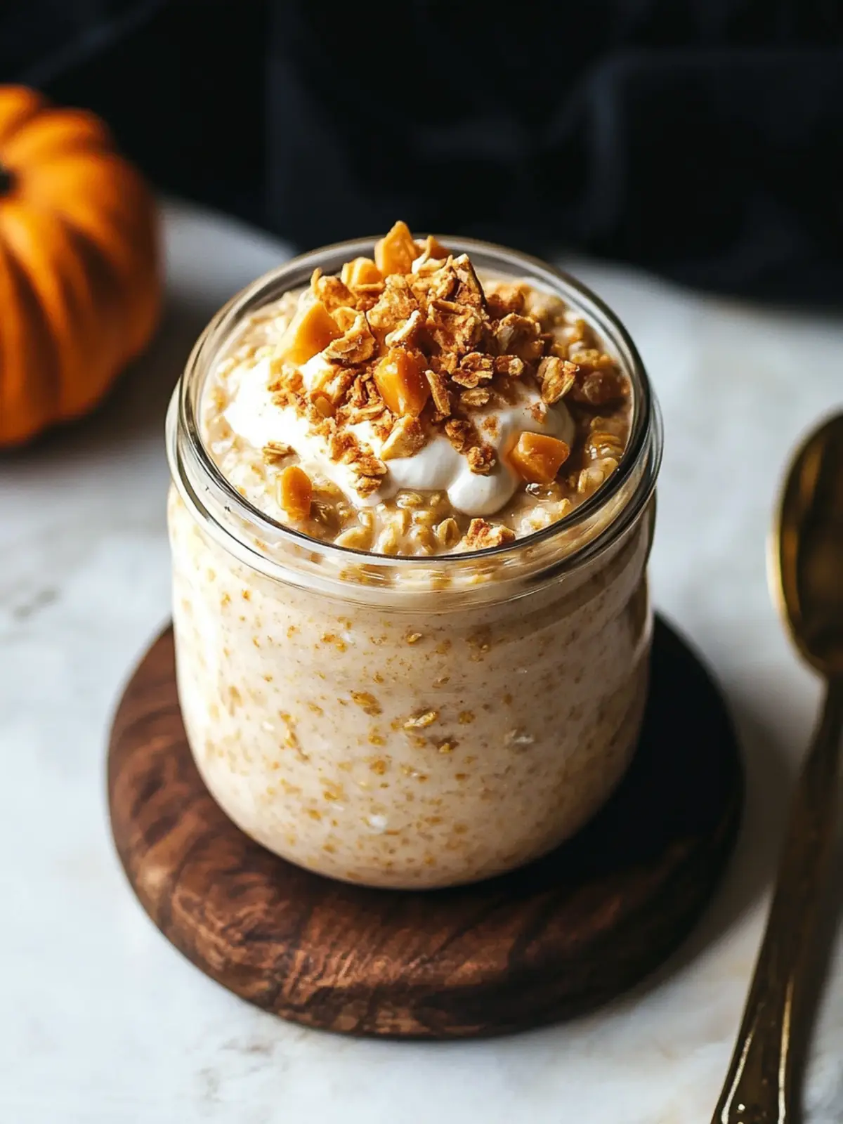 Indulge Guilt-Free: Pumpkin Cheesecake Overnight Oats 4 Pumpkin Cheesecake Overnight Oats