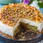Pistachio Honey Baklava Cheesecake