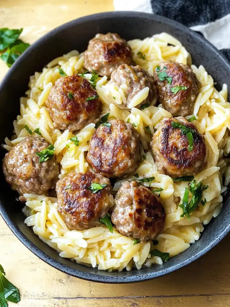 Swedish Meatball Orzo