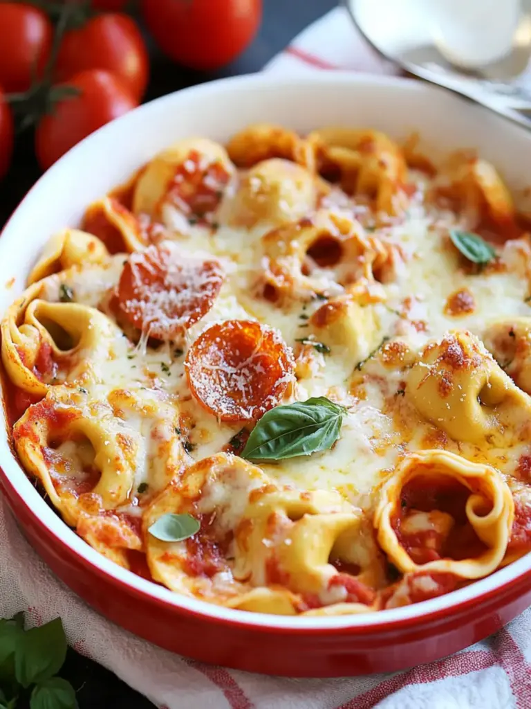 Baked Pizza Tortellini