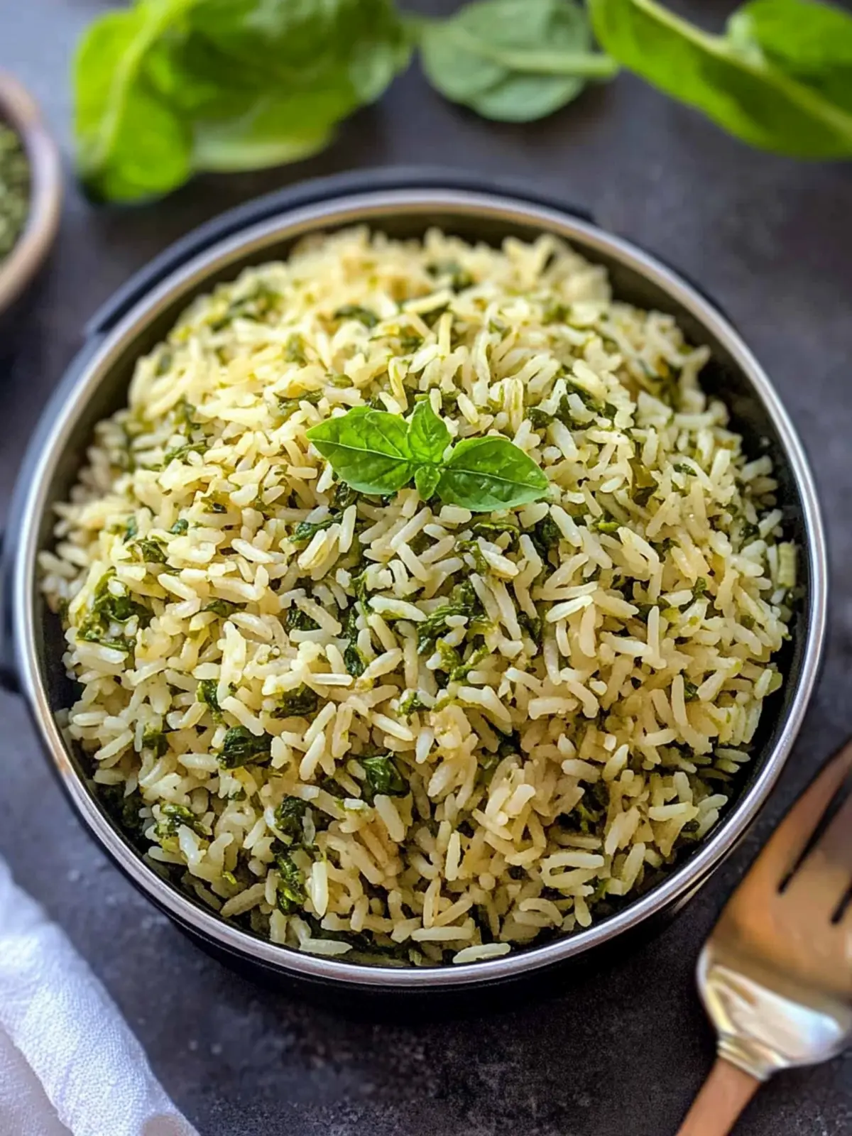 Instant Pot Spinach Rice