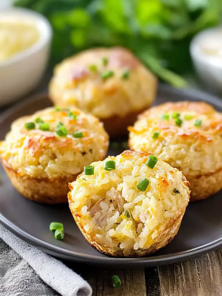 Buttery Tuna Rice Muffins
