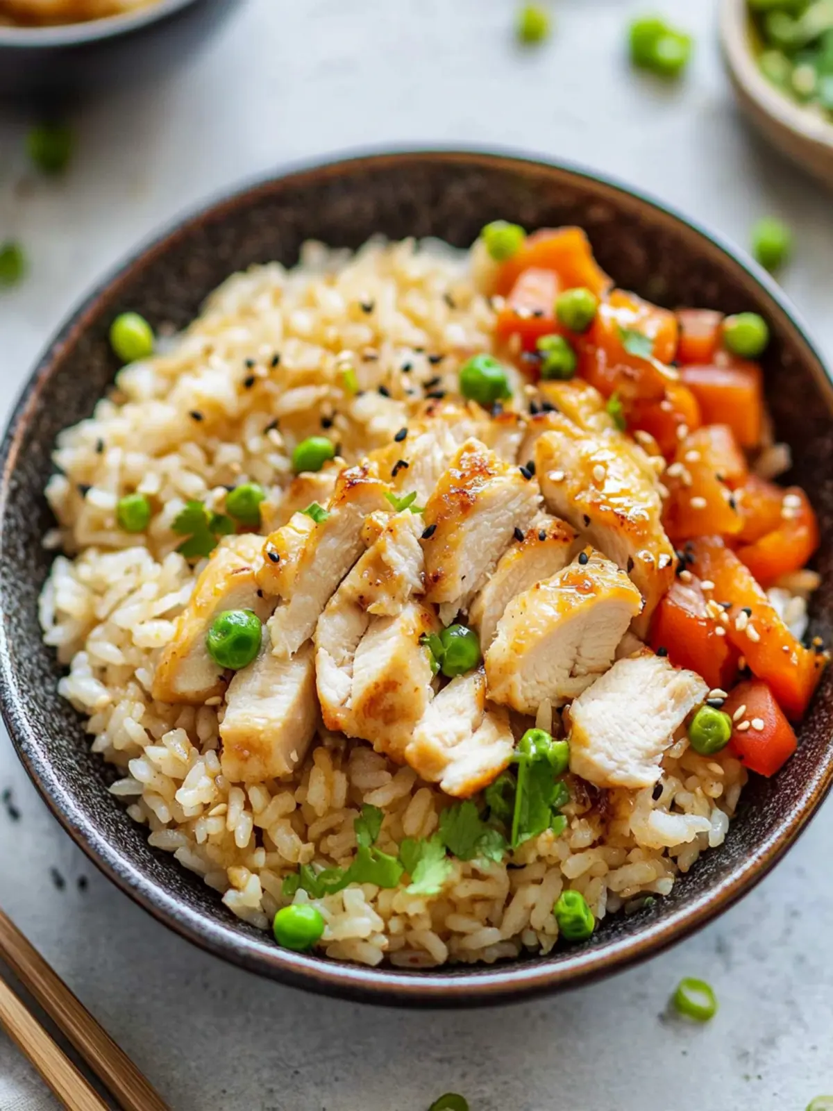 Japanese Seasoned Rice with Chicken
