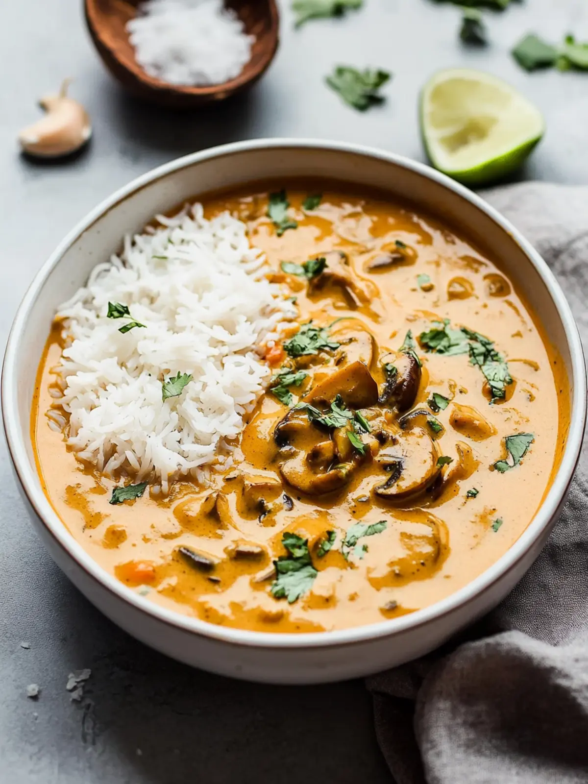 Creamy Mushroom Coconut Curry