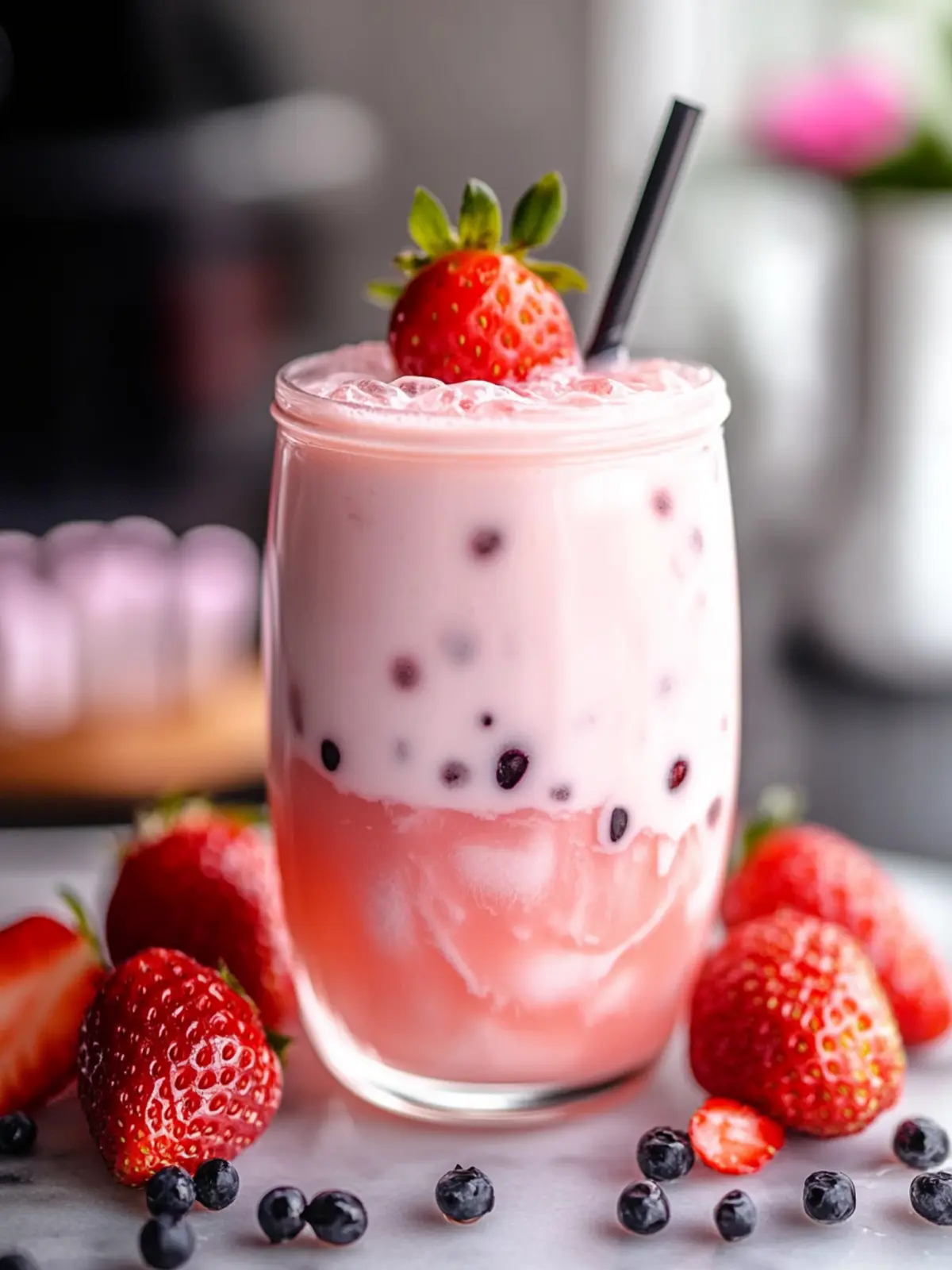 Cool and Creamy Strawberry Milk Tea You Can’t Resist 2 Strawberry Milk Tea