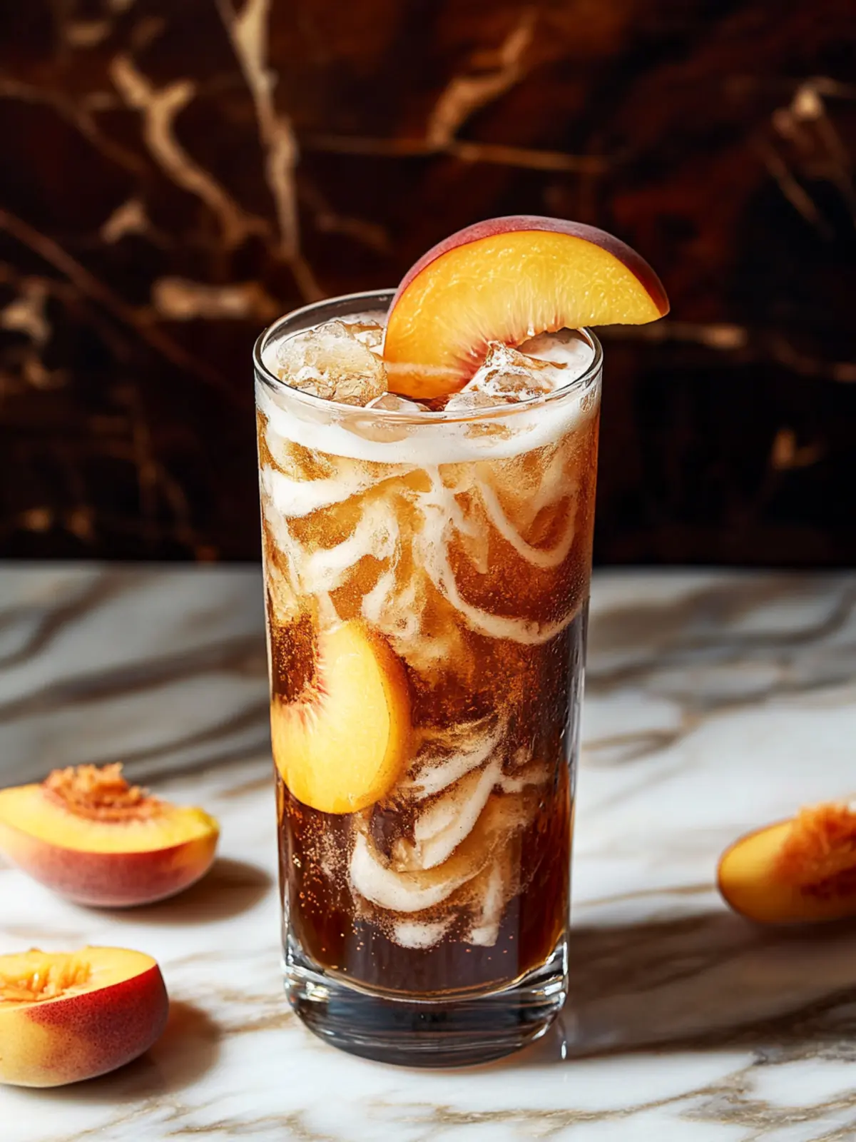 Dirty Peach Coke: Whip Up a Creamy Soda in 5 Minutes 2 Dirty Peach Coke