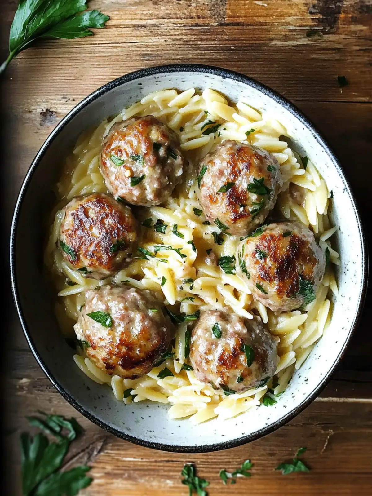Swedish Meatball Orzo: A Cozy Dinner in Just 30 Minutes 2 Swedish Meatball Orzo
