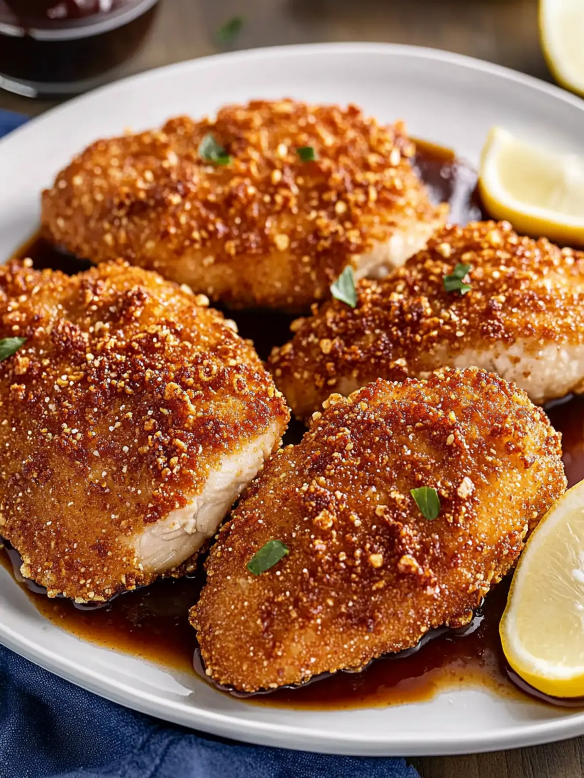 Irresistible Pretzel Crusted Chicken with Cheddar Sauce 3 Pretzel Crusted Chicken