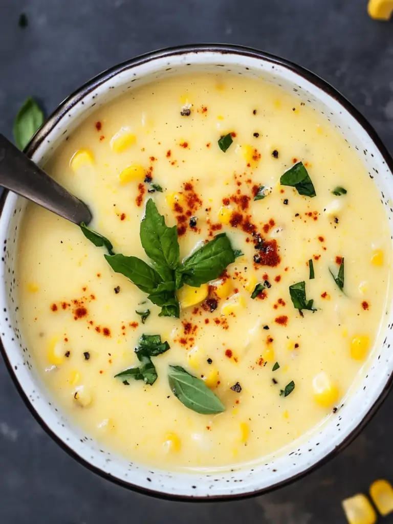 Spicy Coconut Corn Soup