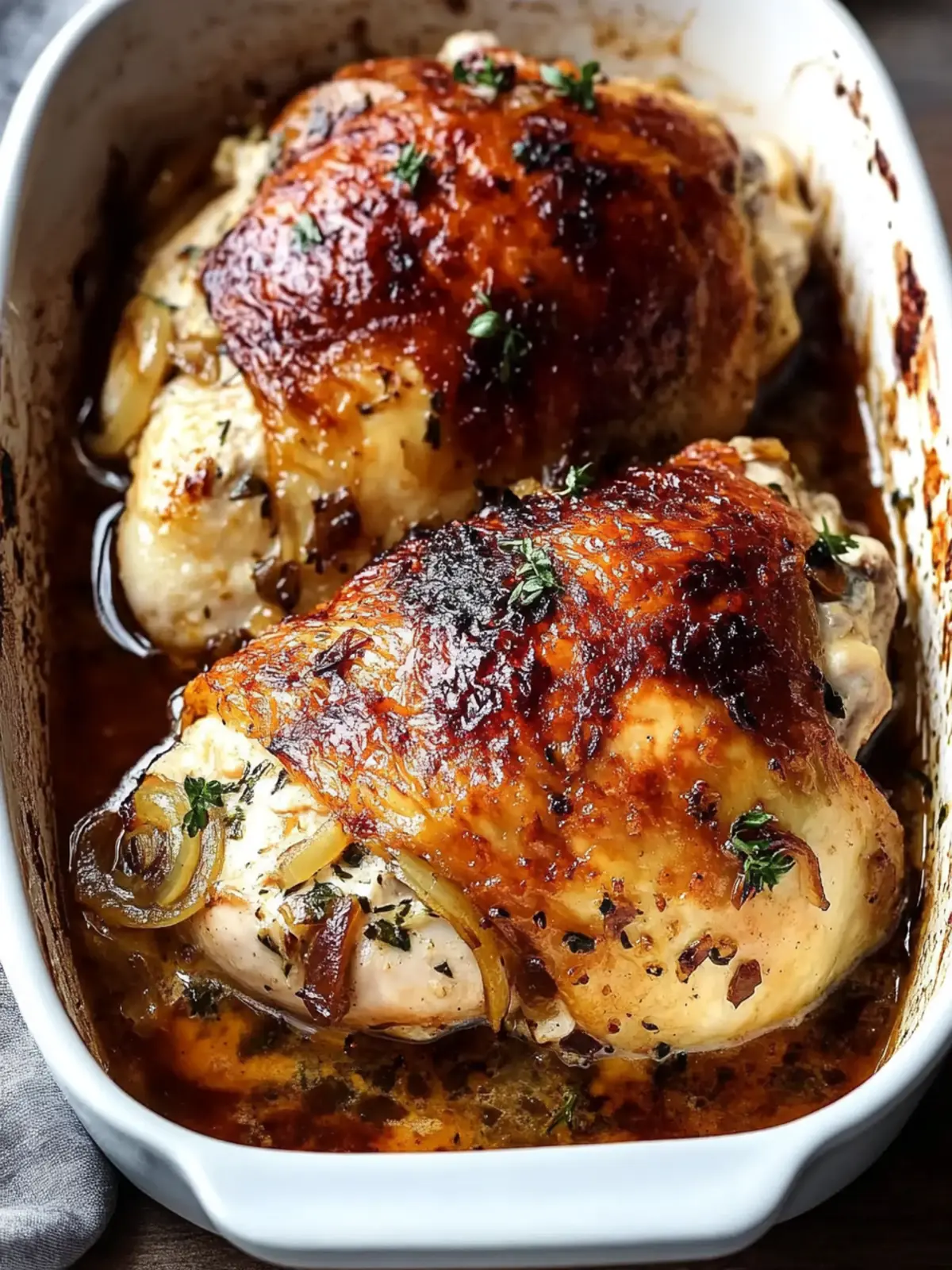 French Onion Stuffed Chicken: Cozy Comfort in Every Bite 4 French Onion Stuffed Chicken