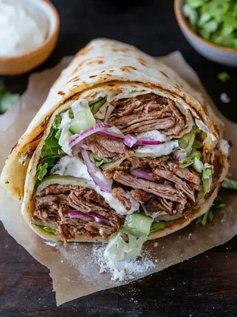 Homemade Doner Kebab