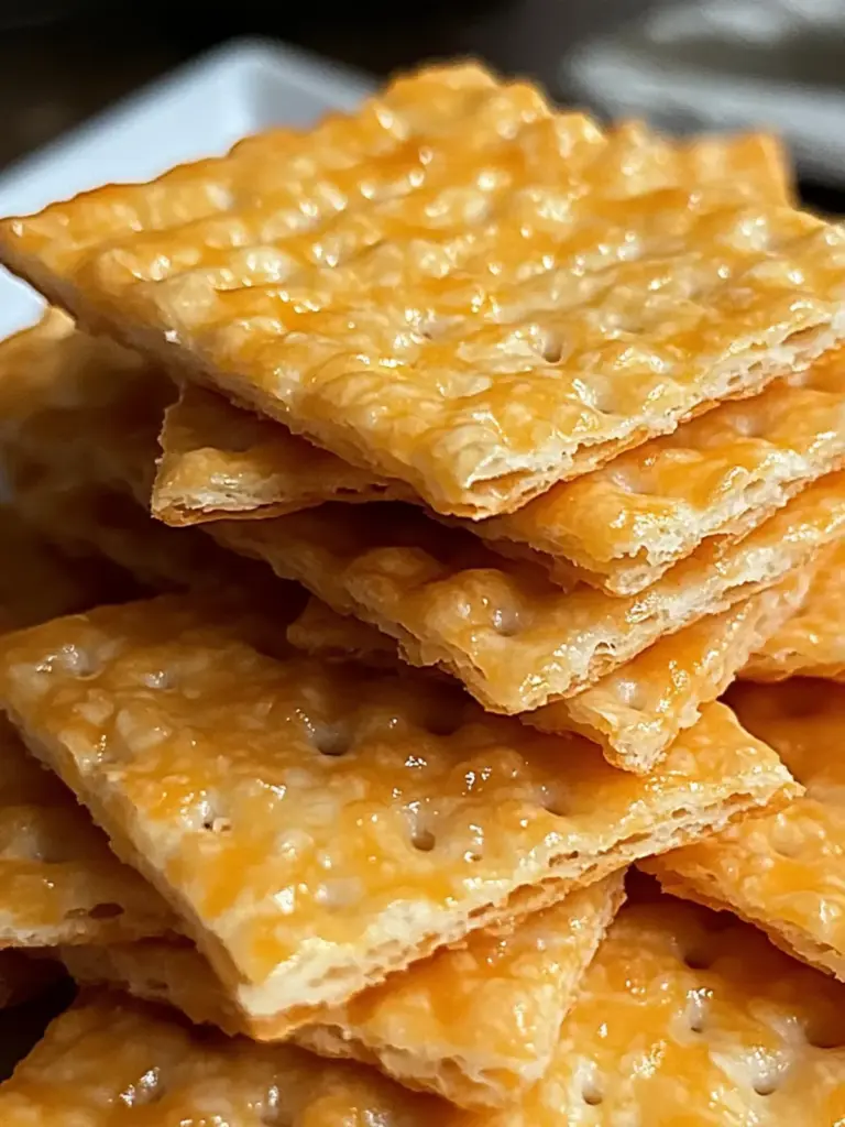 Rice Krispie Cheddar Crackers