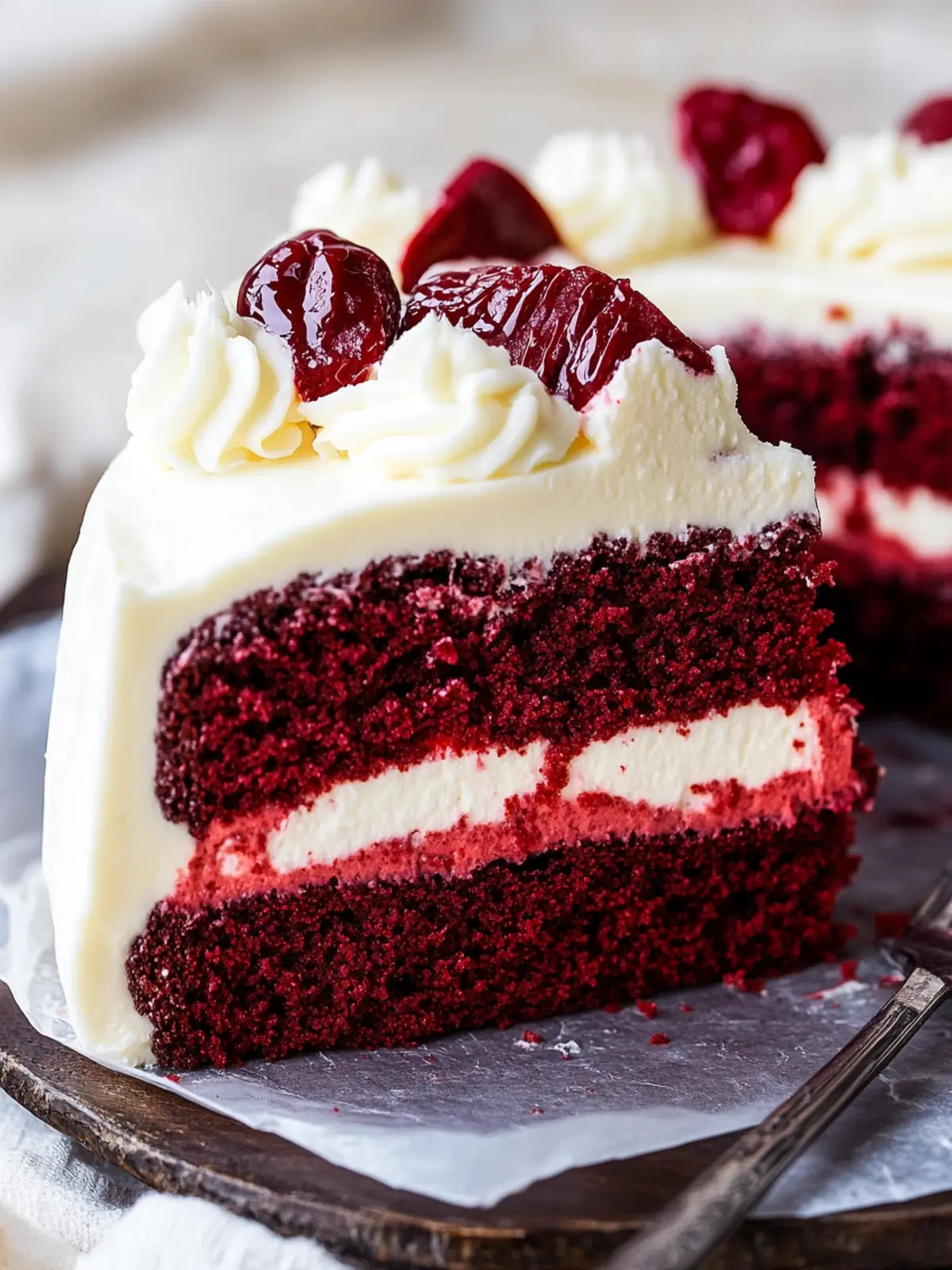 Indulge in Red Velvet Cheesecake Cake Bliss at Home 2 Red Velvet Cheesecake Cake