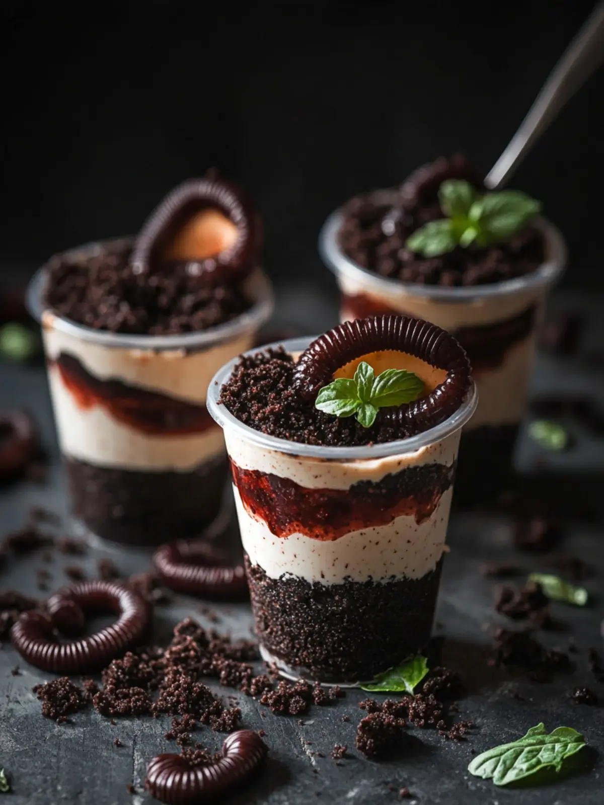 Worm Dirt Cups: A Fun, Creepy Treat for All Ages 4 Worm Dirt Cups