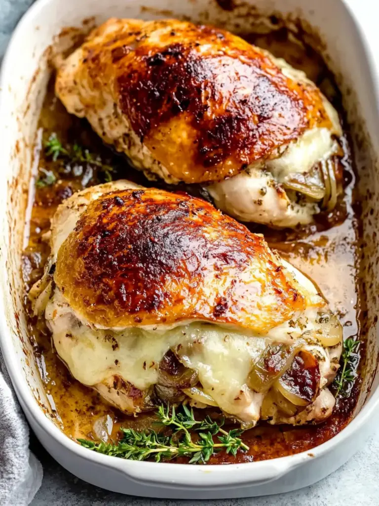 French Onion Stuffed Chicken