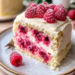 White Chocolate Raspberry Cake