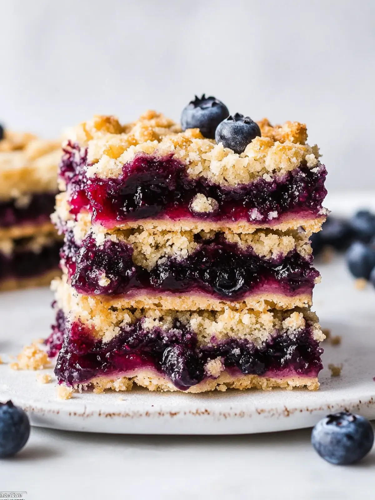 Blueberry Crumble Bars
