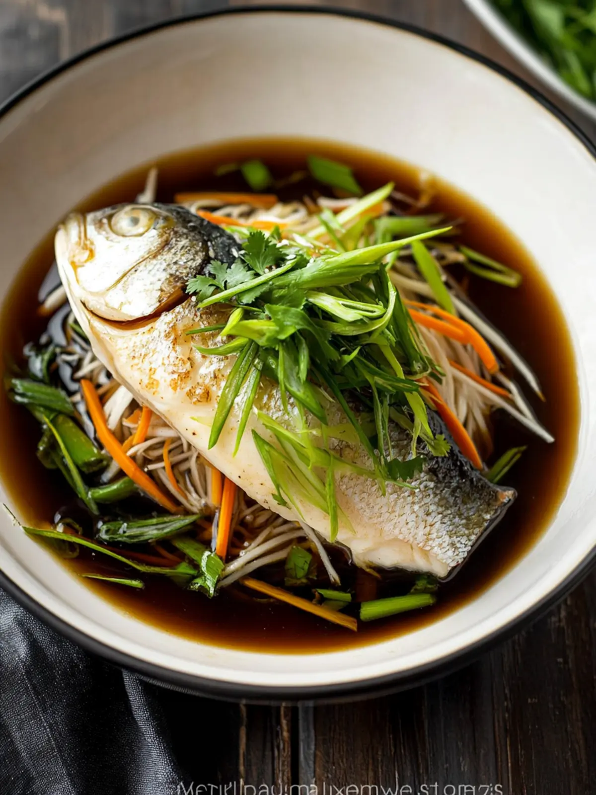 Steamed Fish with Ginger and Soy Sauce: A Flavorful Delight 4 Steamed Fish with Ginger and Soy Sauce
