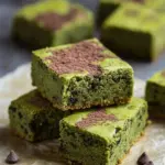 Fudgy Matcha Blondies
