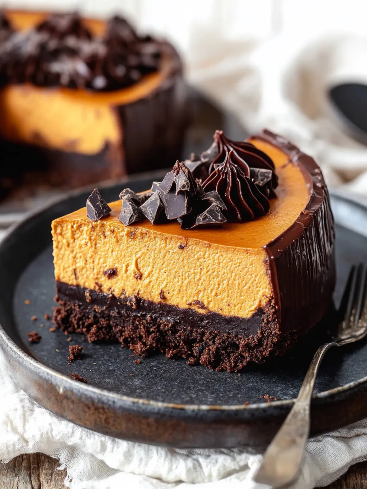 Decadent Pumpkin Chocolate Cheesecake to Elevate Your Fall Desserts 4 Pumpkin Chocolate Cheesecake
