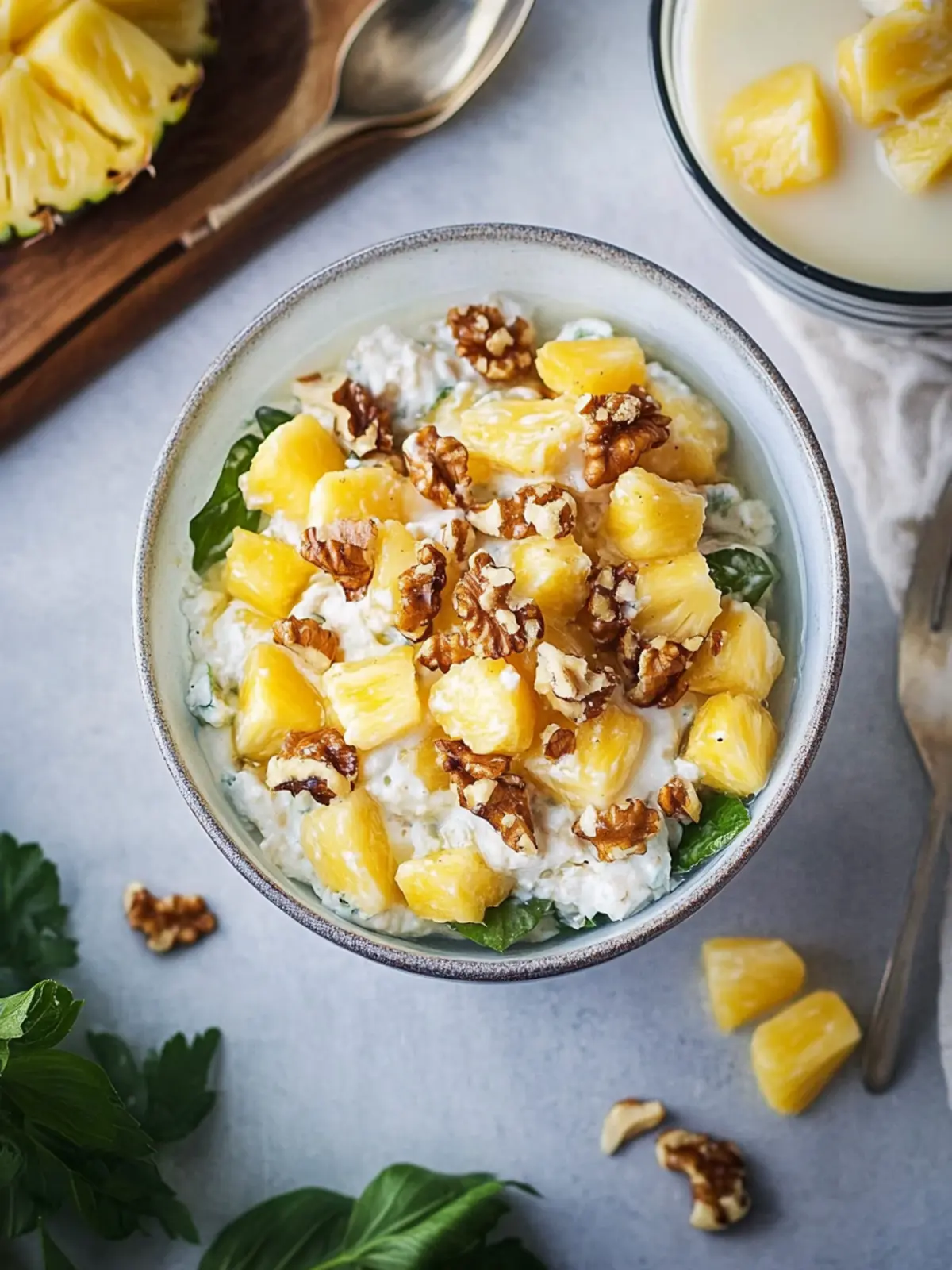 Pineapple Walnut Salad: A Refreshing Twist for Any Gathering 2 Pineapple Walnut Salad