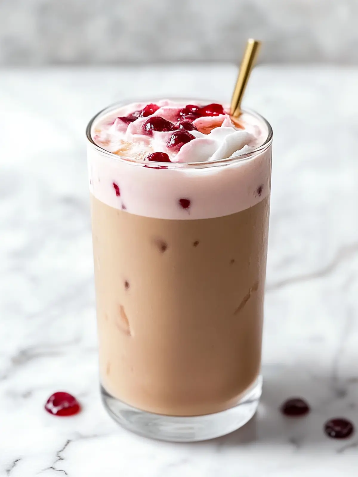 Starbucks Copycat Iced Cherry Chai Latte