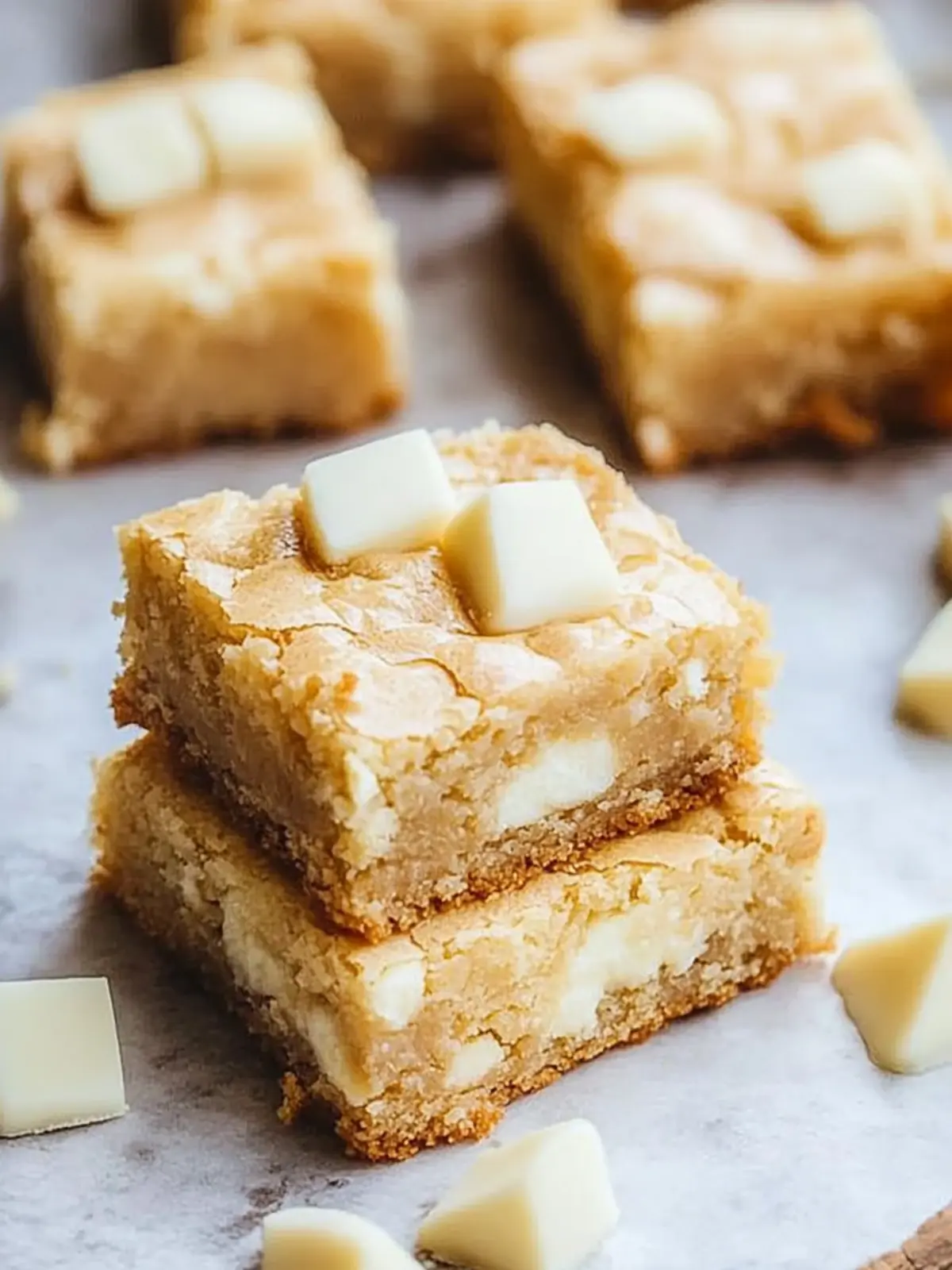 Decadent White Chocolate Blondies That'll Steal Your Heart 4 White Chocolate Blondies