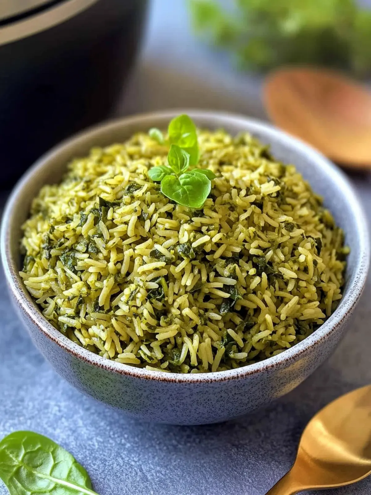 Instant Pot Spinach Rice