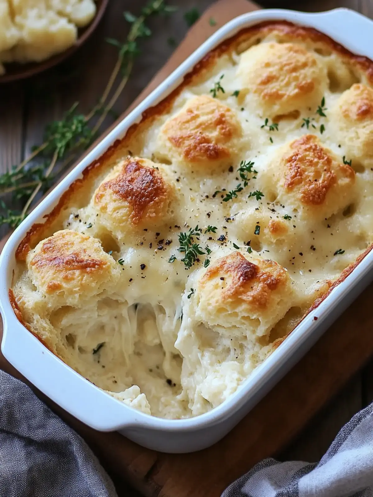 Irresistible Chicken Alfredo Biscuit Bake for Cozy Nights 4 Chicken Alfredo Biscuit Bake