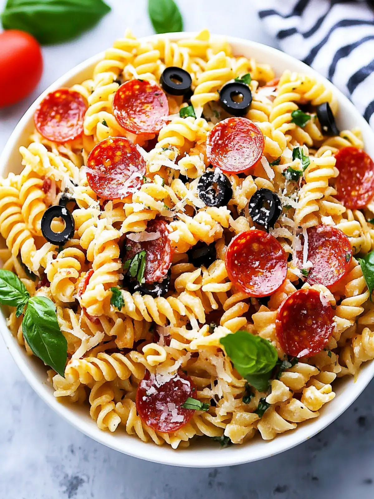 Pepperoni Pizza Pasta Salad: A Fun Twist on Your Dinner Routine 3 Pepperoni Pizza Pasta Salad